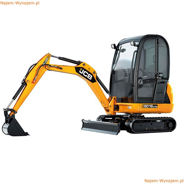 Minikoparka 1,8 tony JCB 8018 GDÓW WYNAJEM
