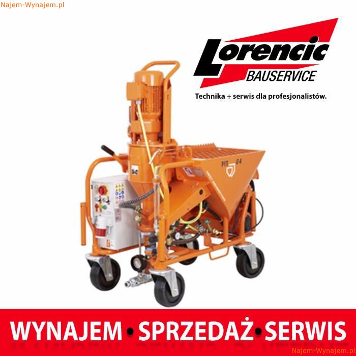 Agregat tynkarski wynajem PFT G4 neXt generation smart 400V  