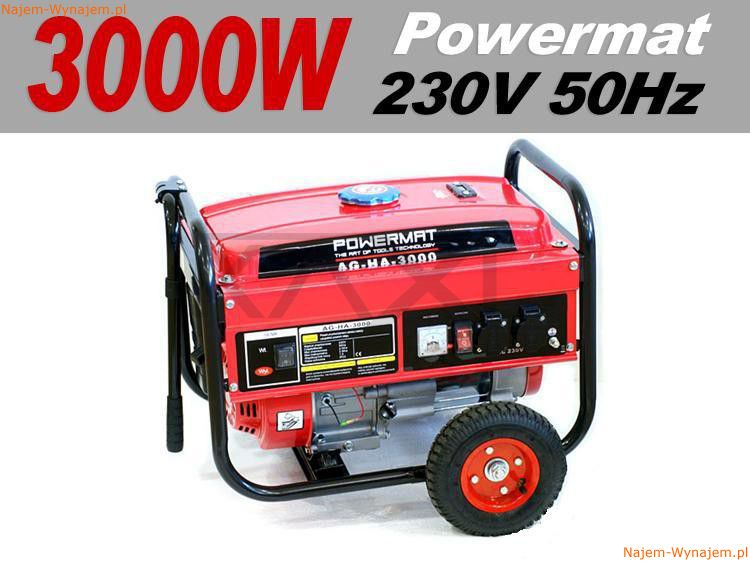 Wynajmę generator / agregat prądotwórczy 3kW