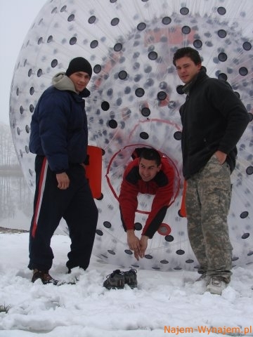 Zimowa Kula Sferyczna / Zorbing