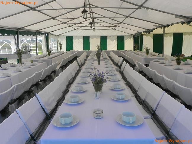 Namiot na Komunię Wesele Poprawiny w Ogrodzie, Garden Party