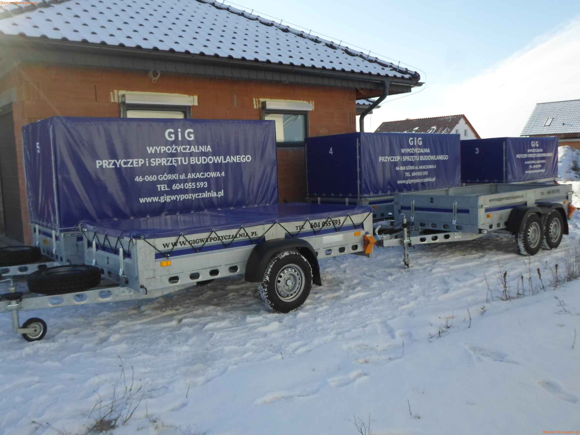 PRZYCZEPY WYNAJEM DMC 600-750KG