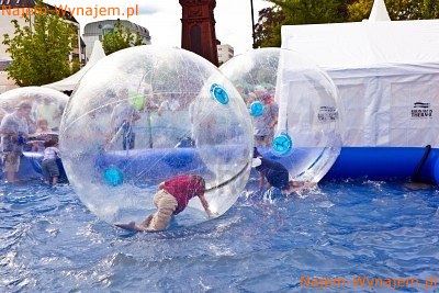 Kule wodne, basen 8x8 z kulami i łódeczkami