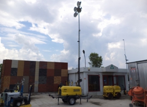 Maszt Oświetleniowy Wieża Najaśnica WACKER 4x1000W, 9m!