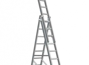 Drabina aluminiowa 3-częściowa 3x12