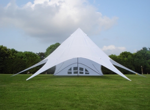 Logo bankiet na trawie