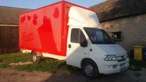 WYNAJEM BUS BUSA DOSTAWCZY duży kontener kat."B"  doba 200,-